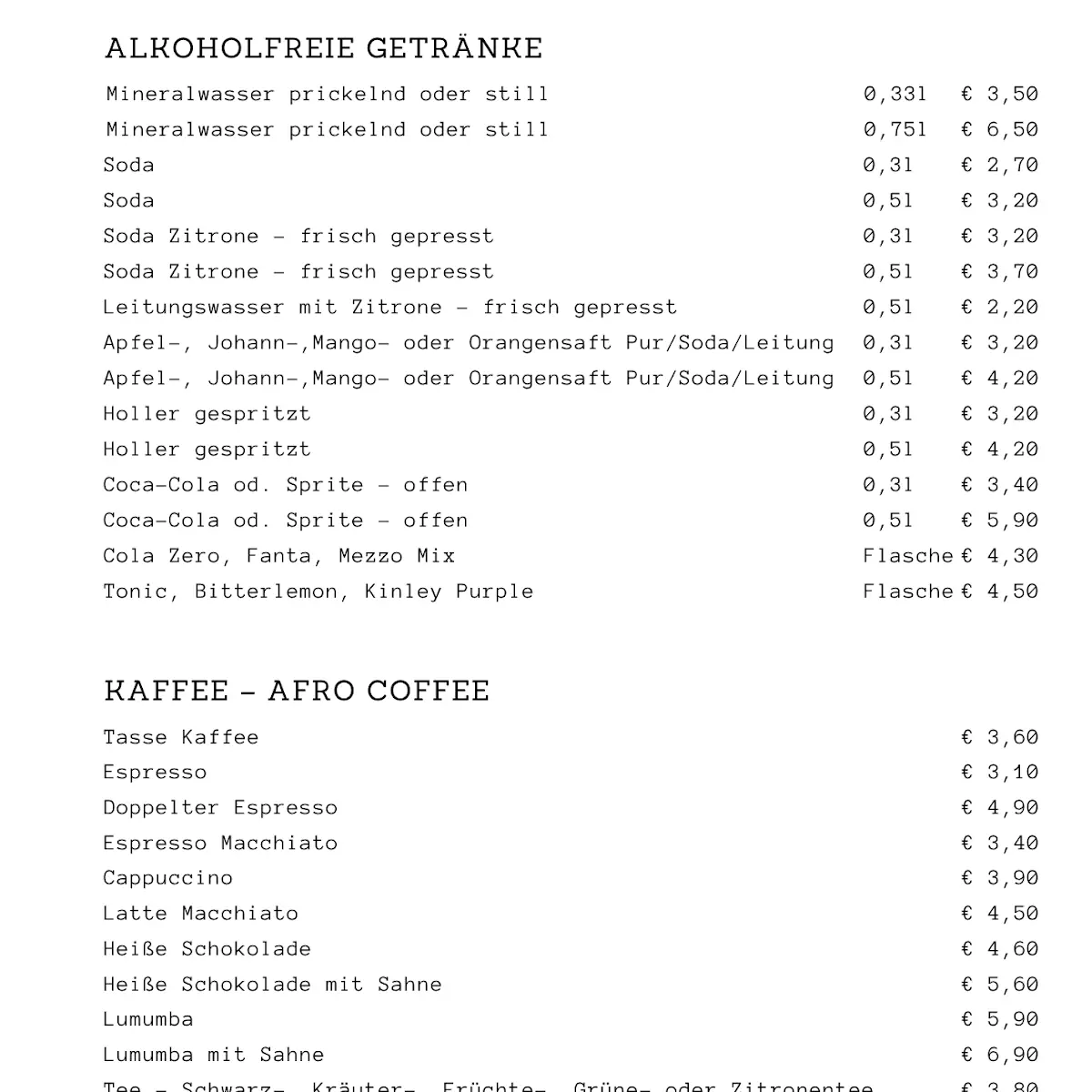 Speisekarte photo 9