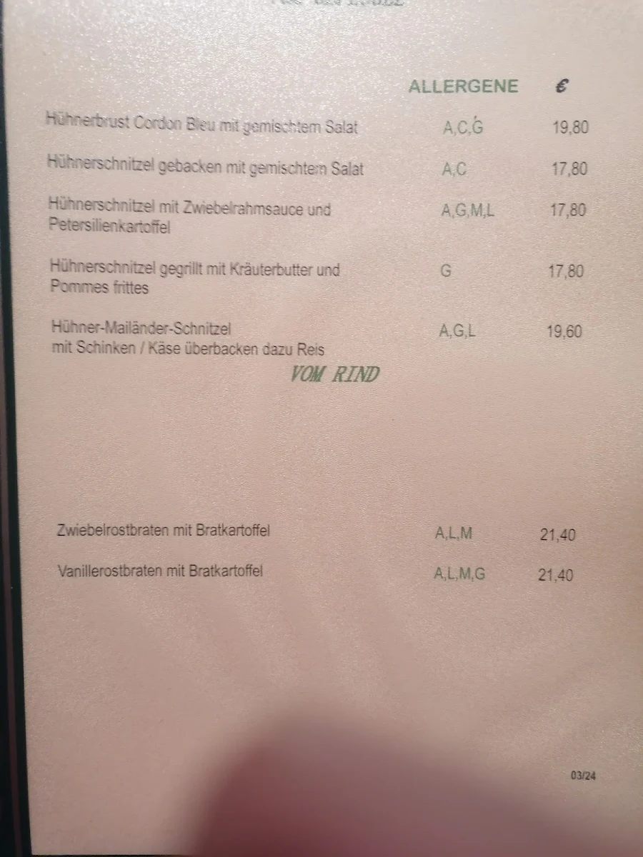 Speisekarte photo 2