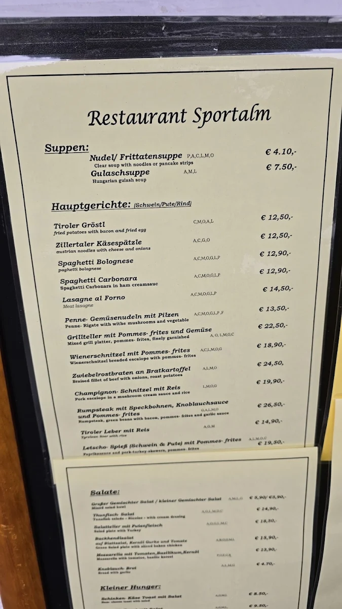 Speisekarte photo 1