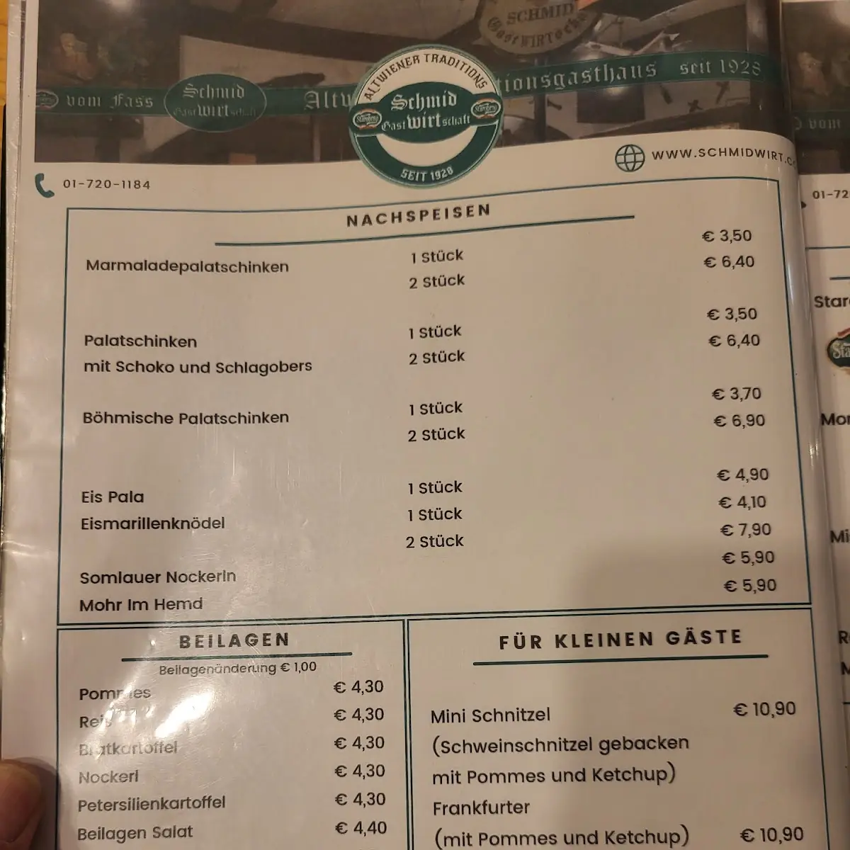 Speisekarte photo 2