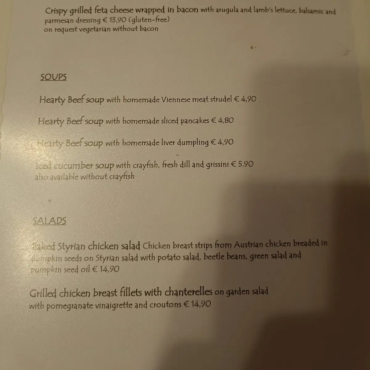 Speisekarte photo 8