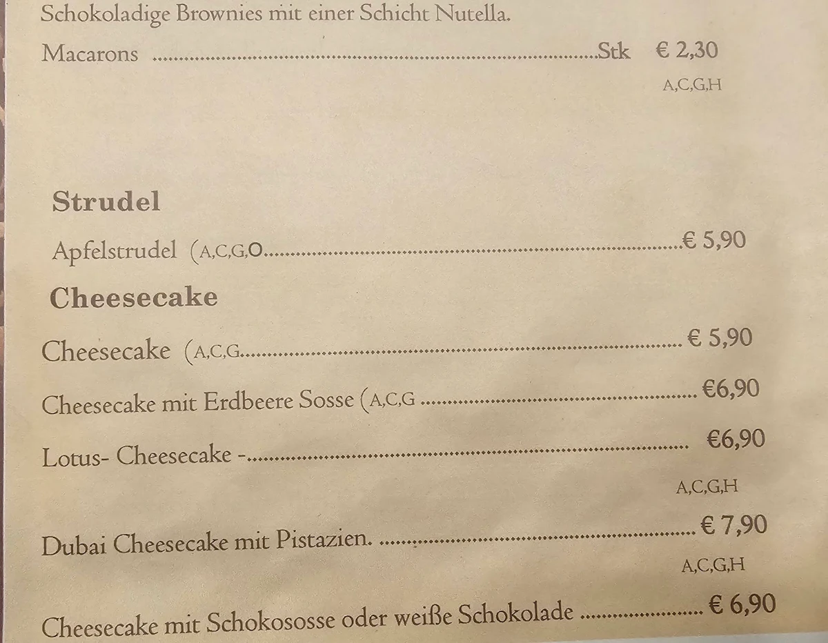 Speisekarte photo 1