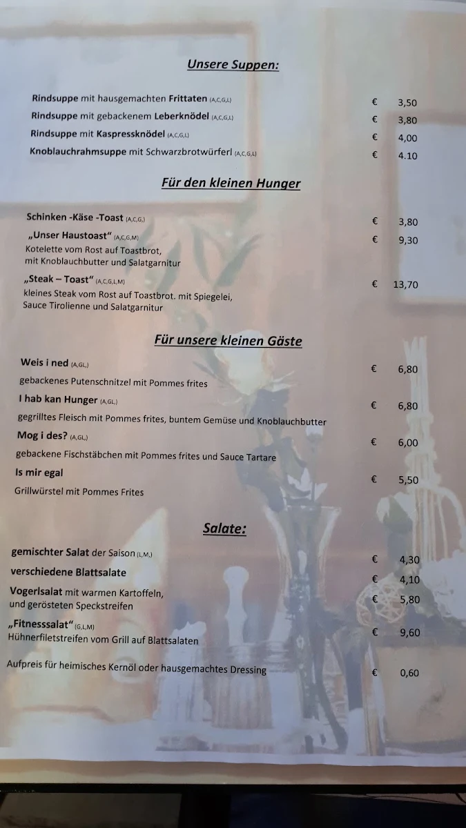 Speisekarte photo 1