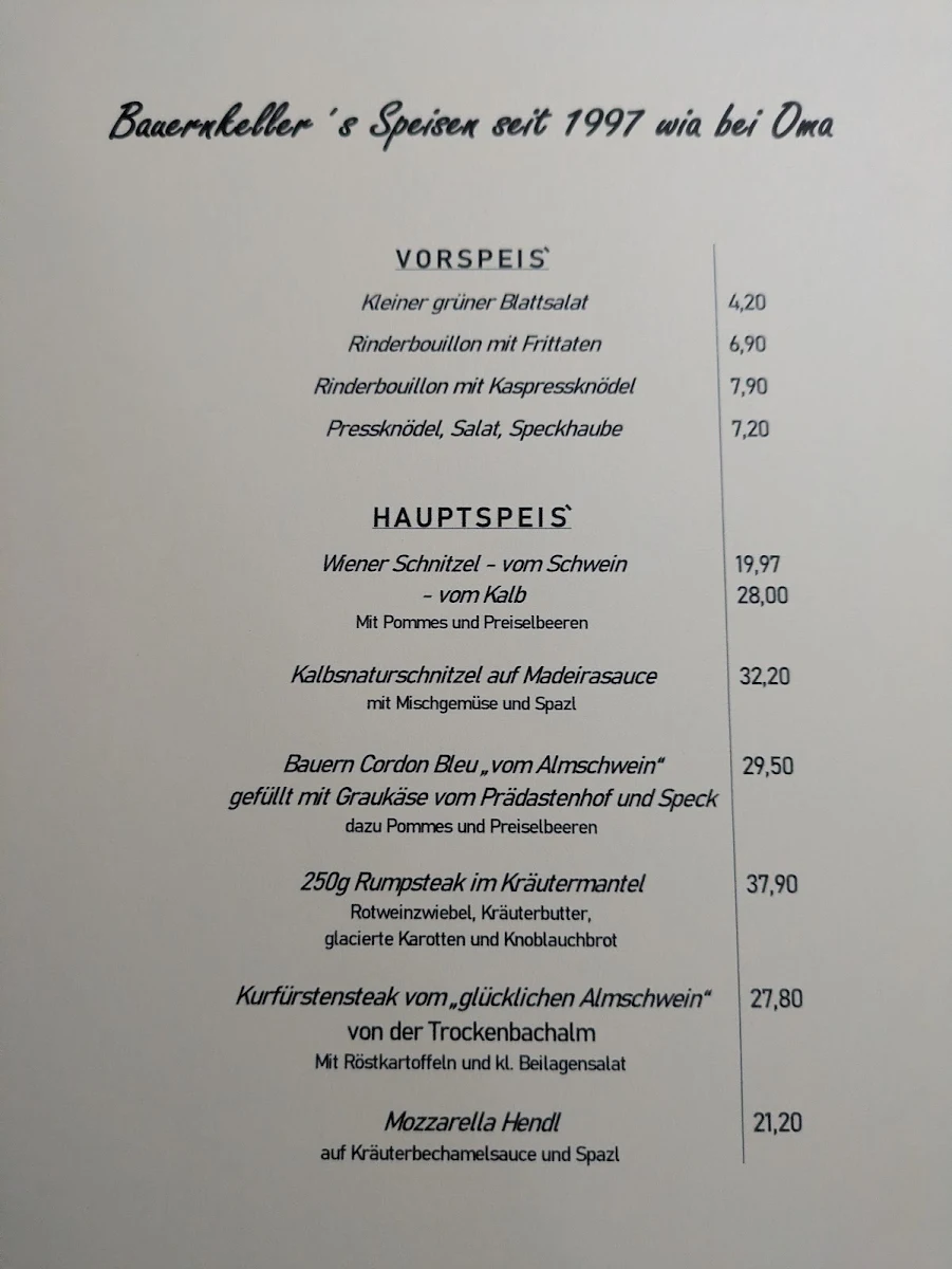 Speisekarte photo 1