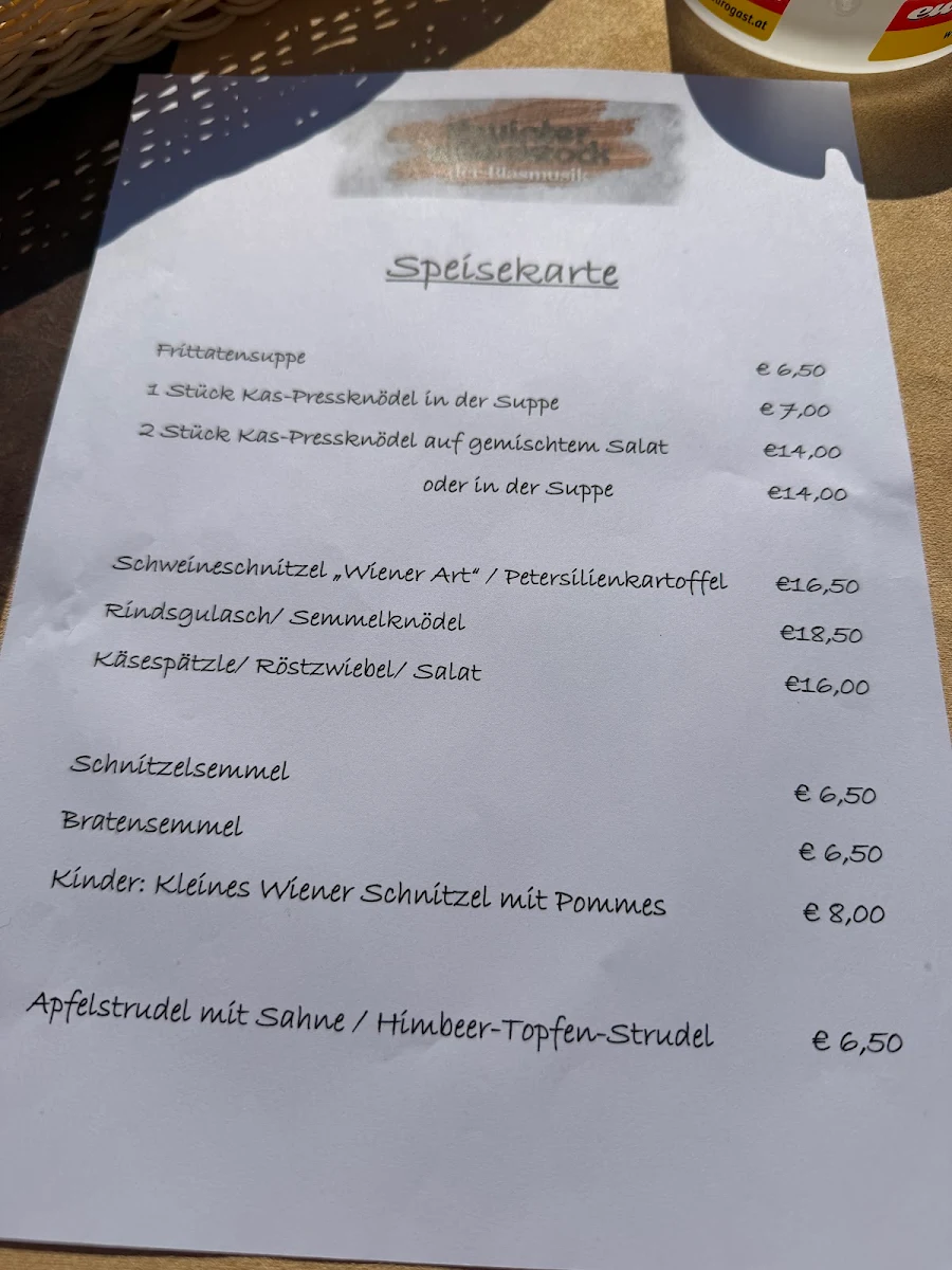 Speisekarte photo 1