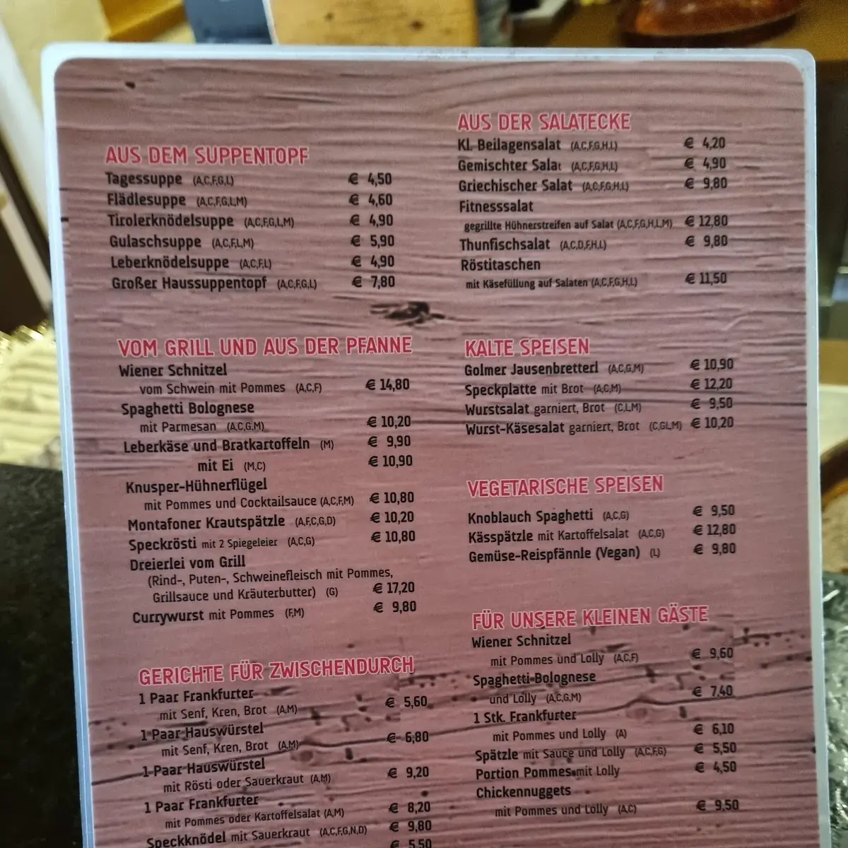 Speisekarte photo 7