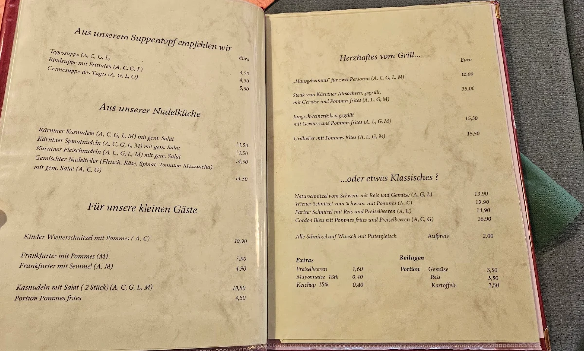 Speisekarte photo 1