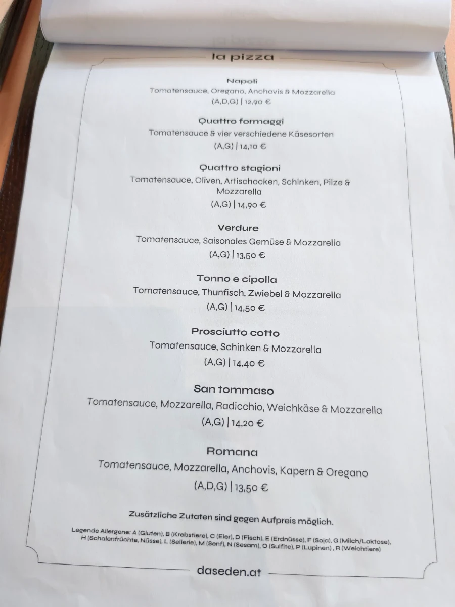 Speisekarte photo 1