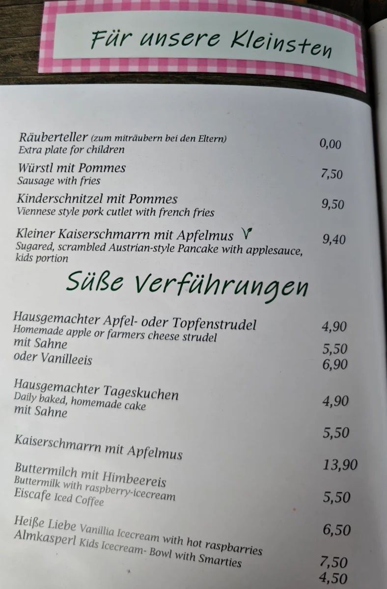 Speisekarte photo 1
