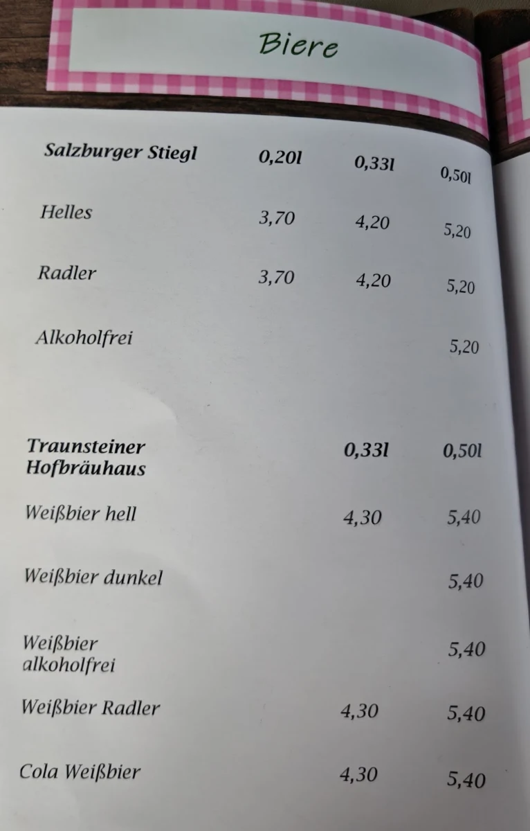 Speisekarte photo 2