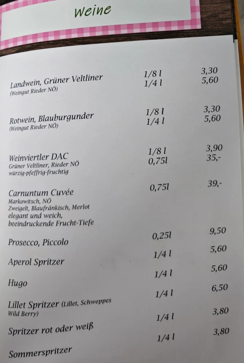 Speisekarte photo 3