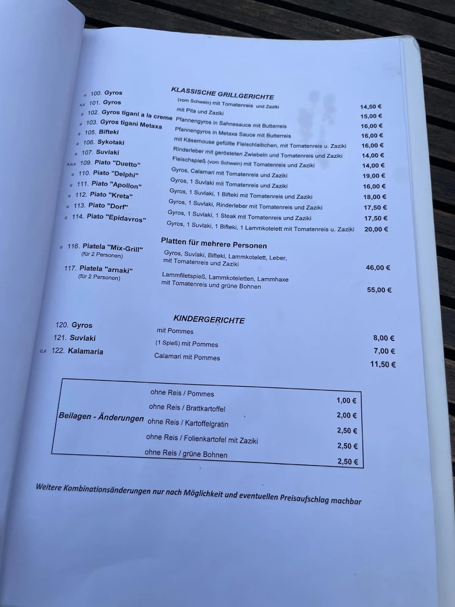 Speisekarte photo 3