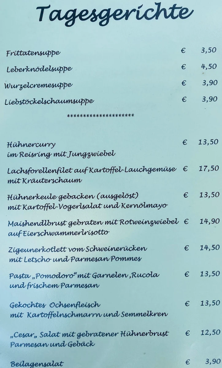 Speisekarte photo 2
