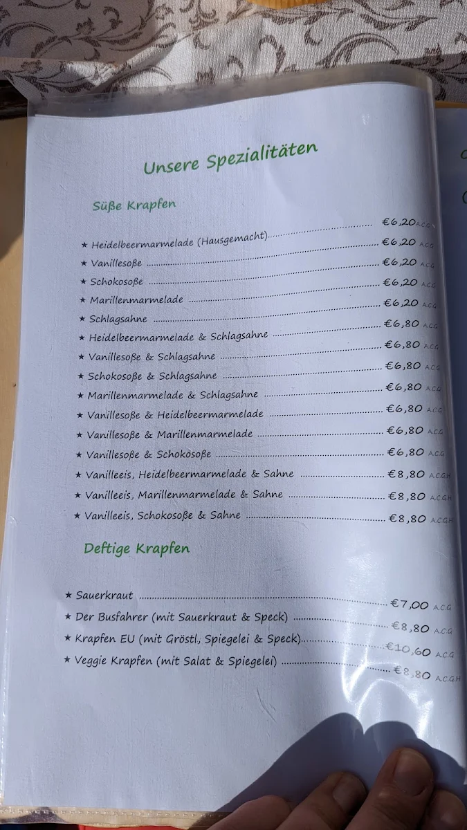 Speisekarte photo 2