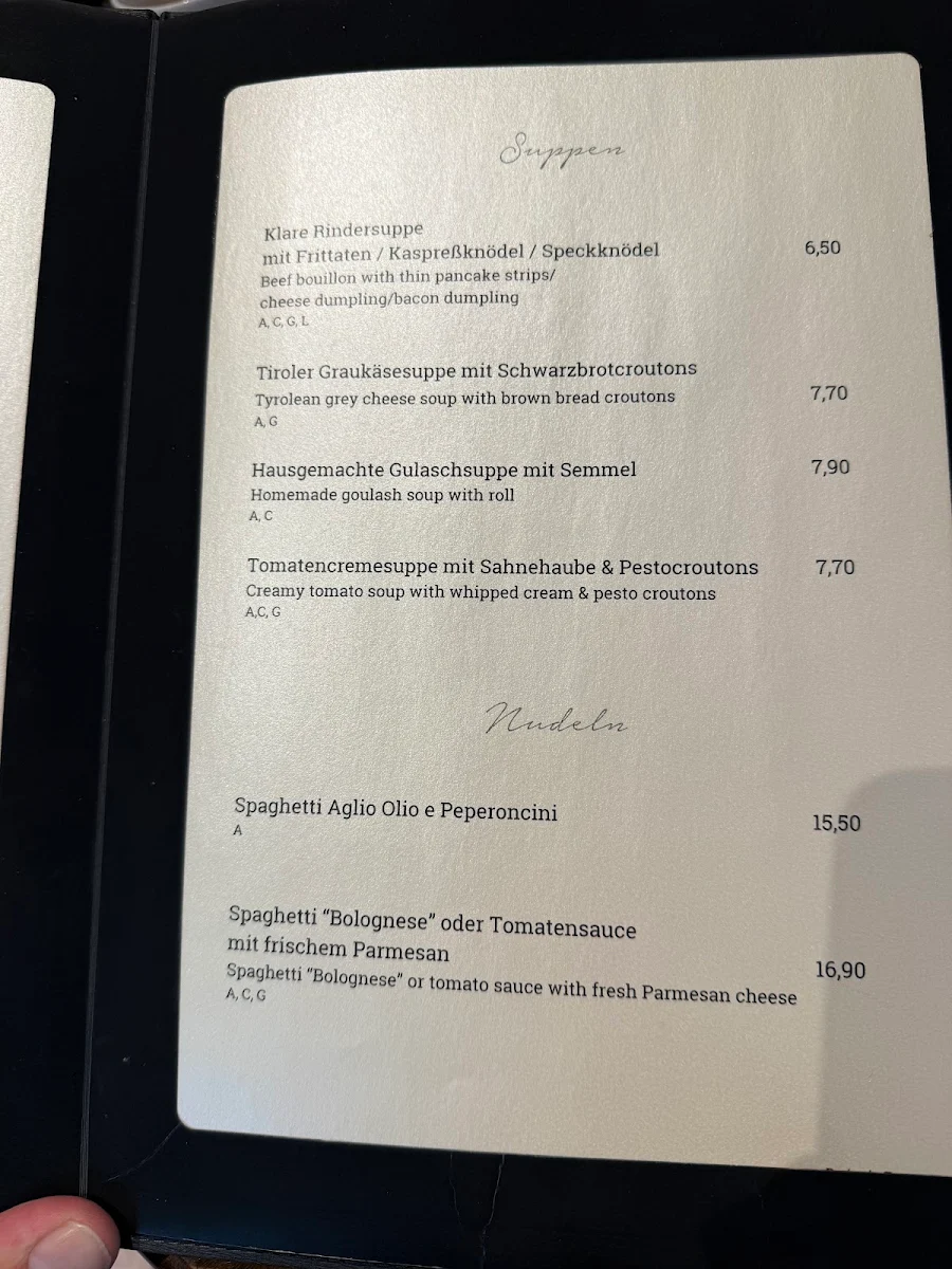 Speisekarte photo 2