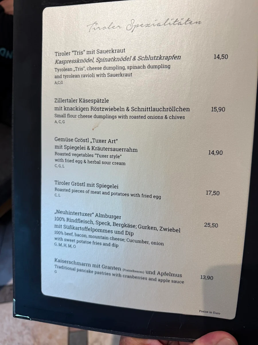 Speisekarte photo 3
