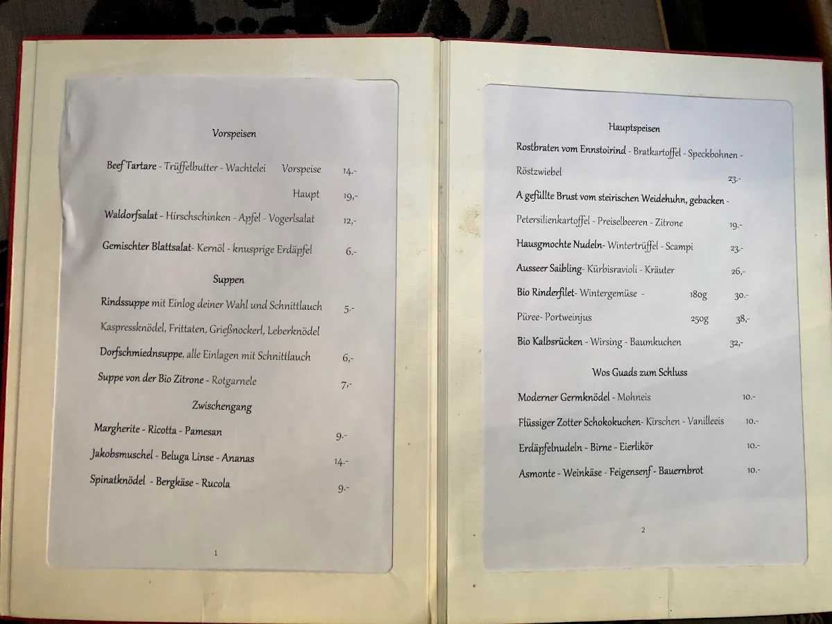 Speisekarte photo 2