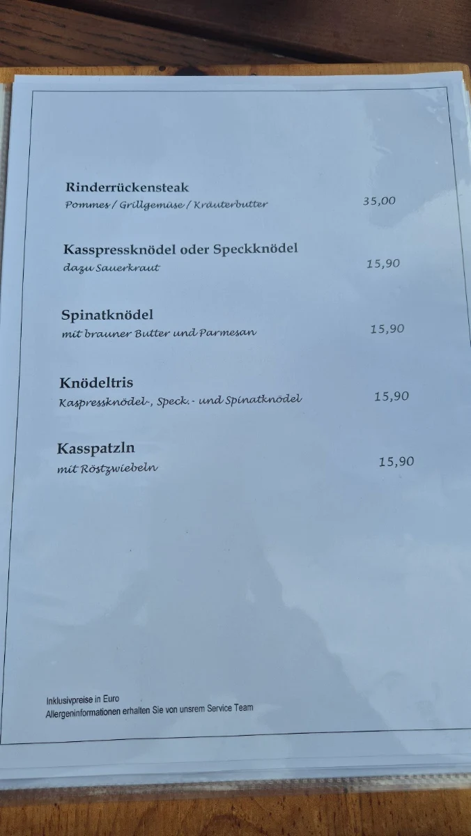 Speisekarte photo 2