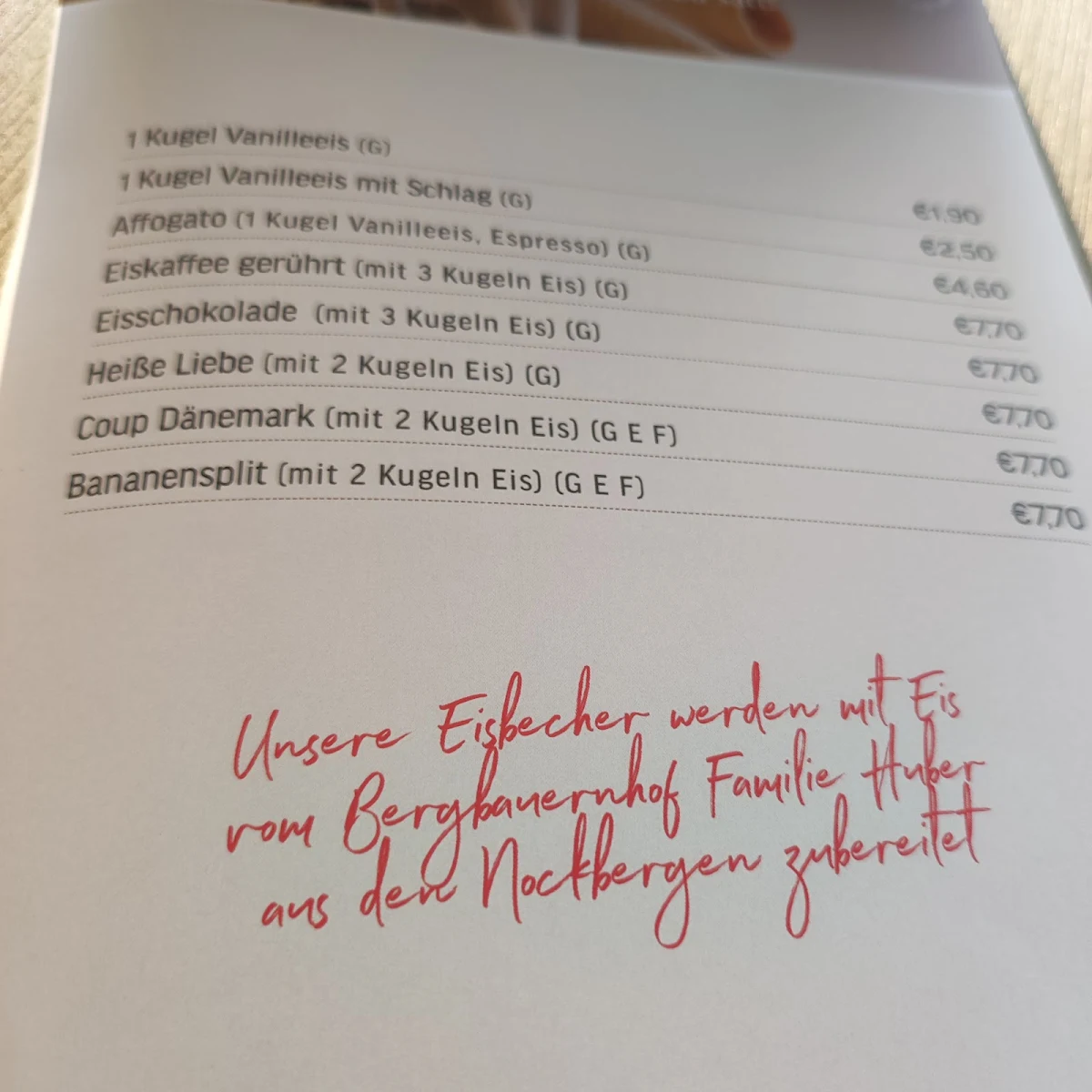 Speisekarte photo 3
