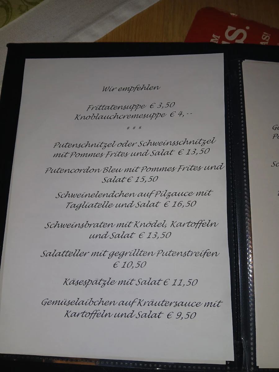 Speisekarte photo 1