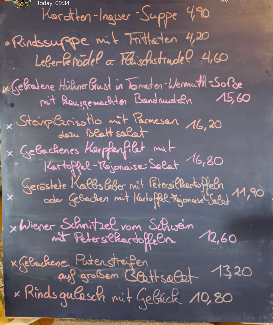 Speisekarte photo 1