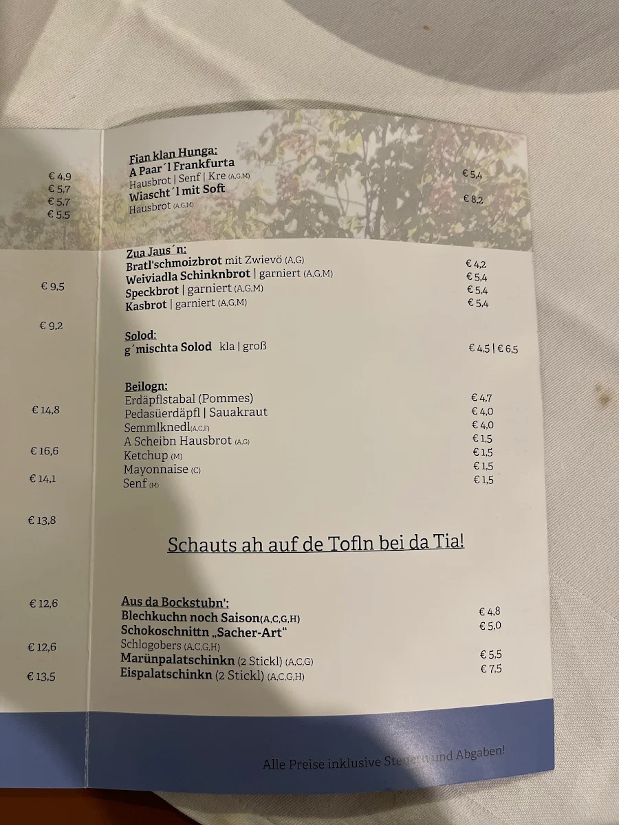 Speisekarte photo 1
