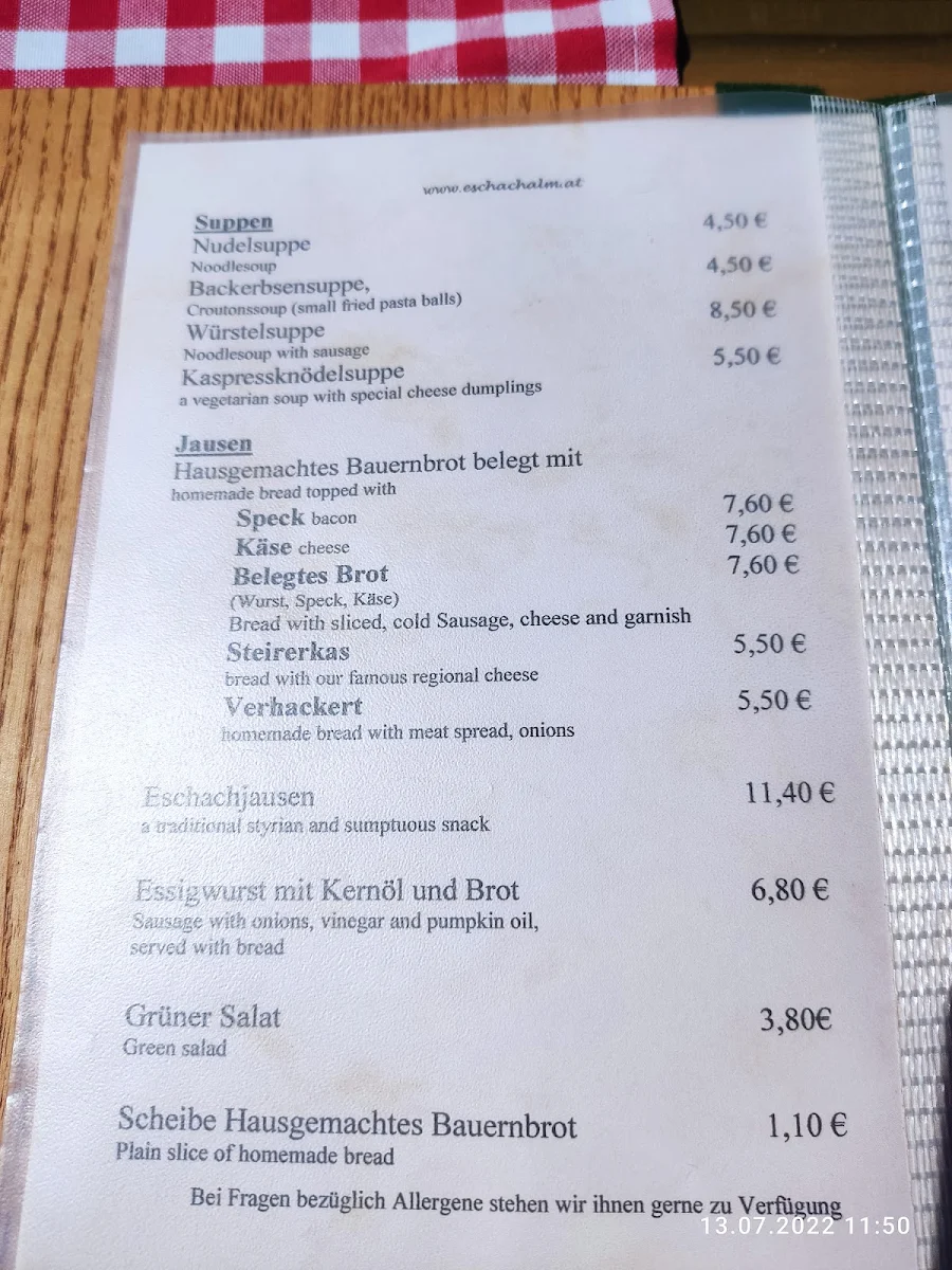 Speisekarte photo 5