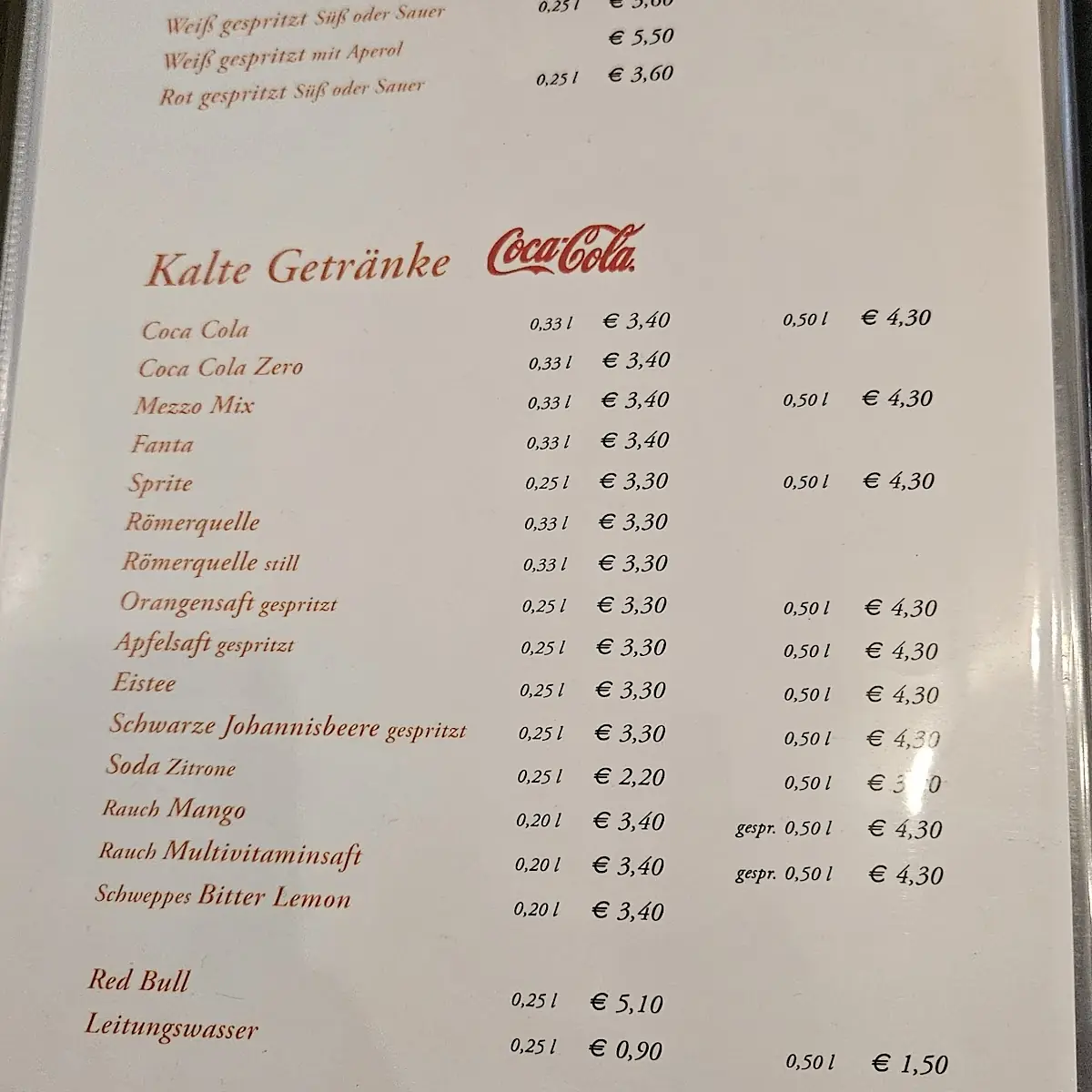 Speisekarte photo 1