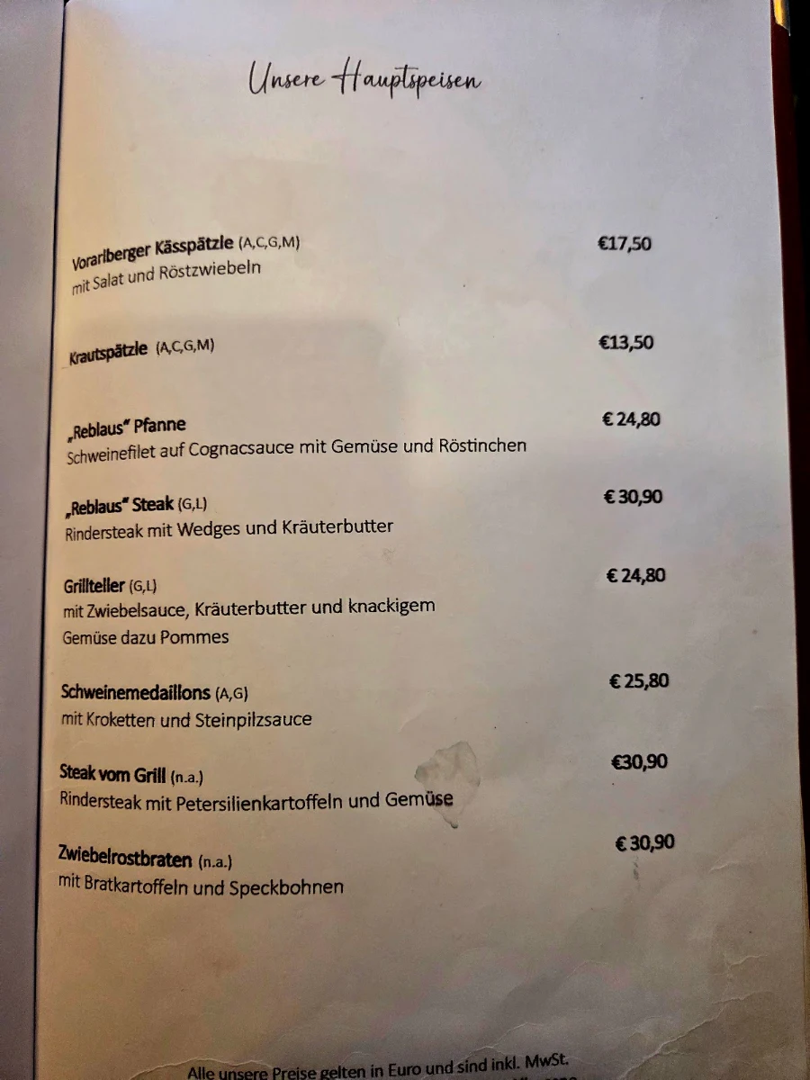 Speisekarte photo 1