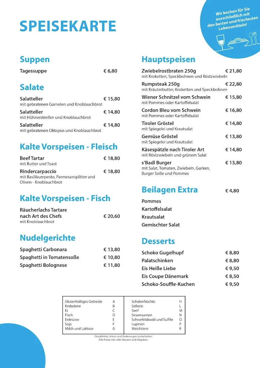 Speisekarte photo 2