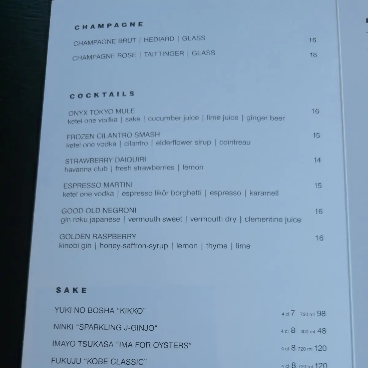 Speisekarte photo 1