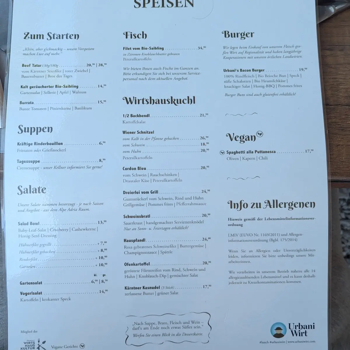 Speisekarte photo 1