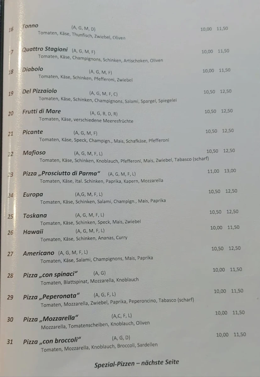 Speisekarte photo 1