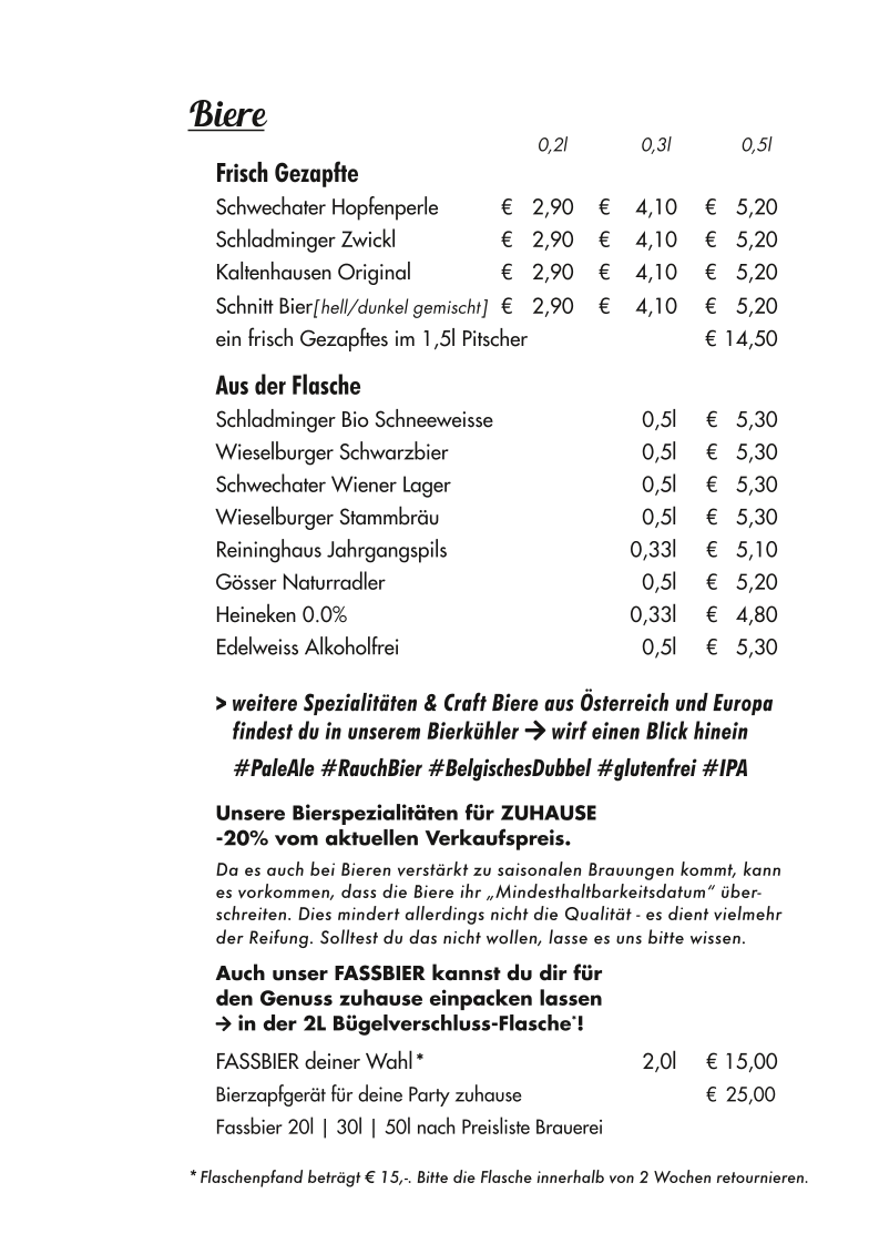 Speisekarte photo 3