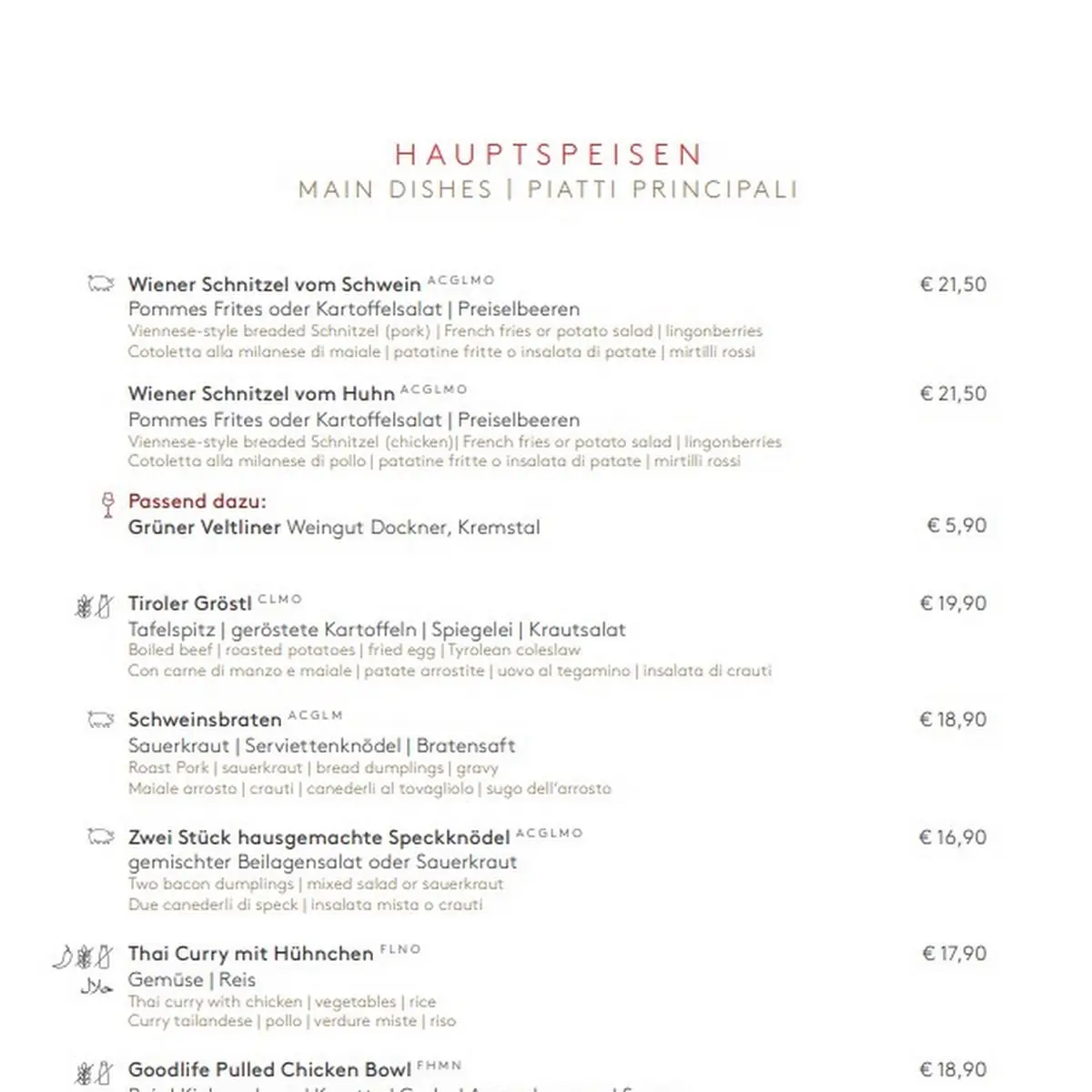 Speisekarte photo 9