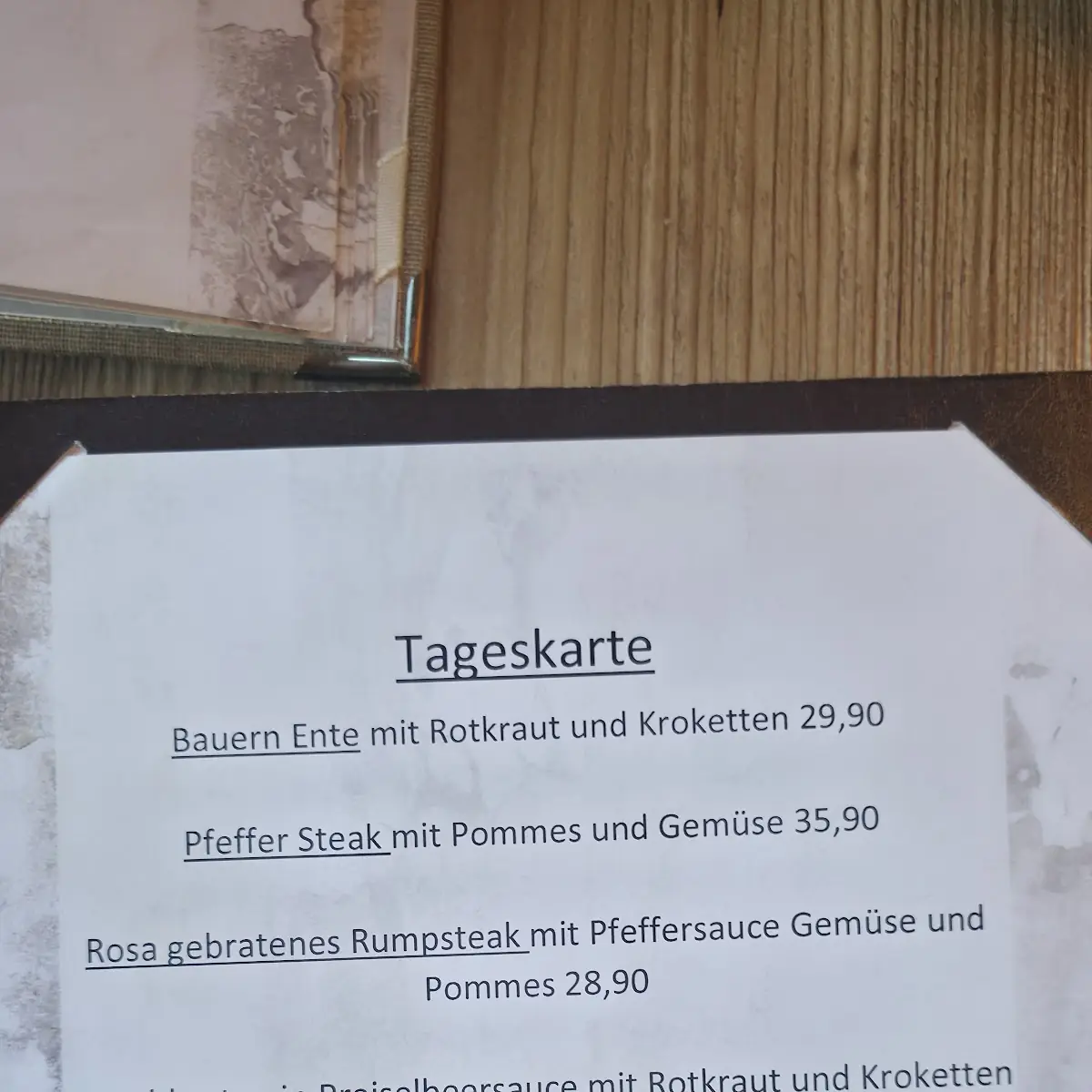 Speisekarte photo 2