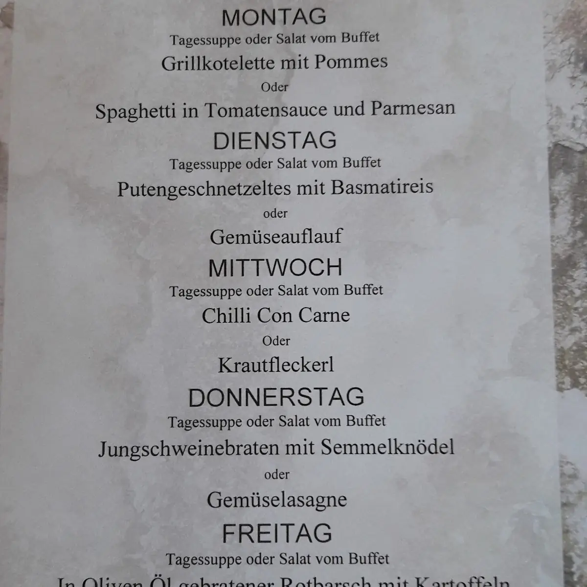 Speisekarte photo 5
