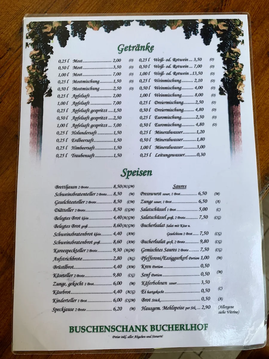 Speisekarte photo 2