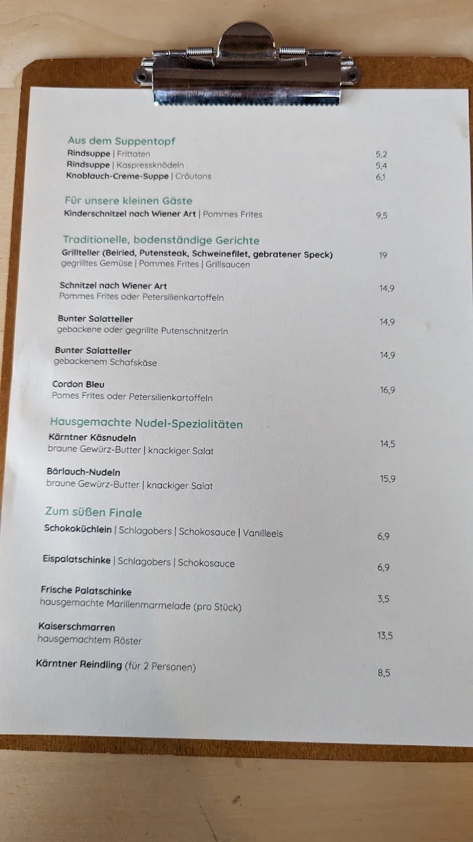 Speisekarte photo 1