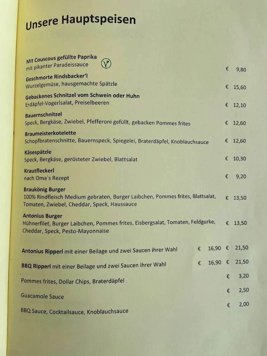 Speisekarte photo 1