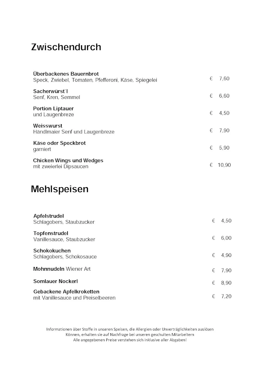 Speisekarte photo 5