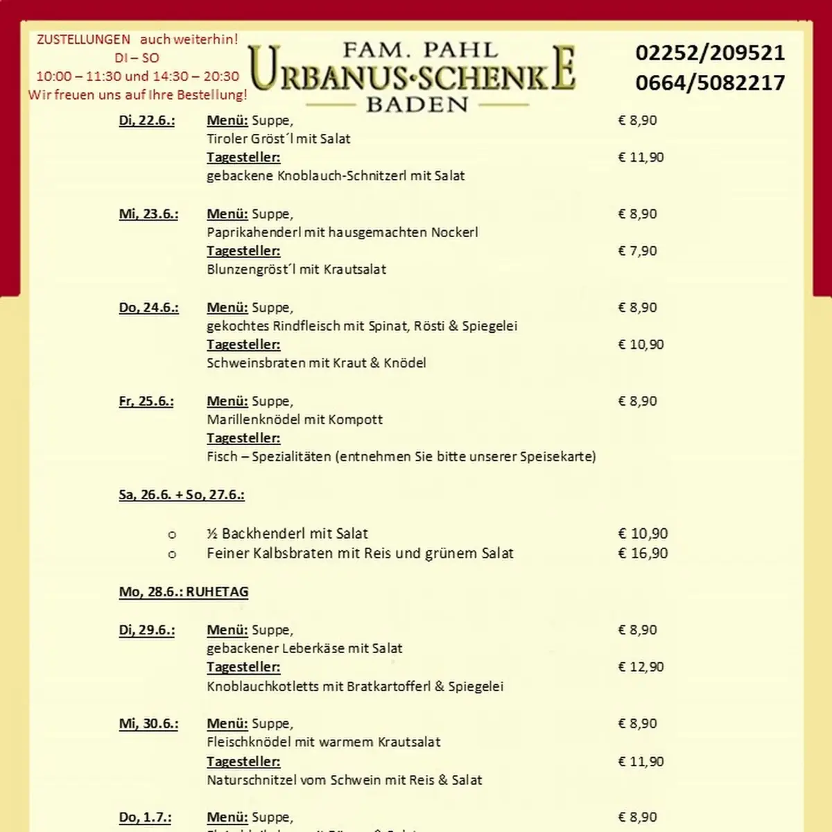 Speisekarte photo 6