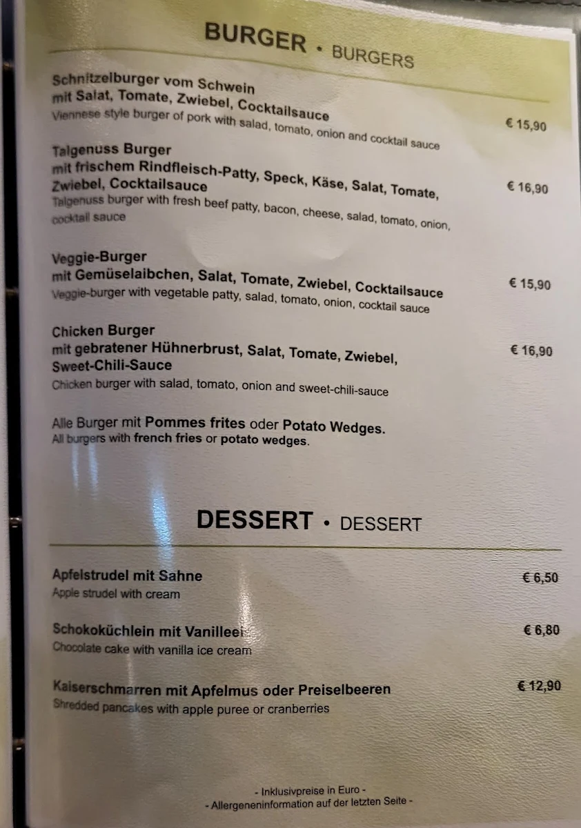 Speisekarte photo 2