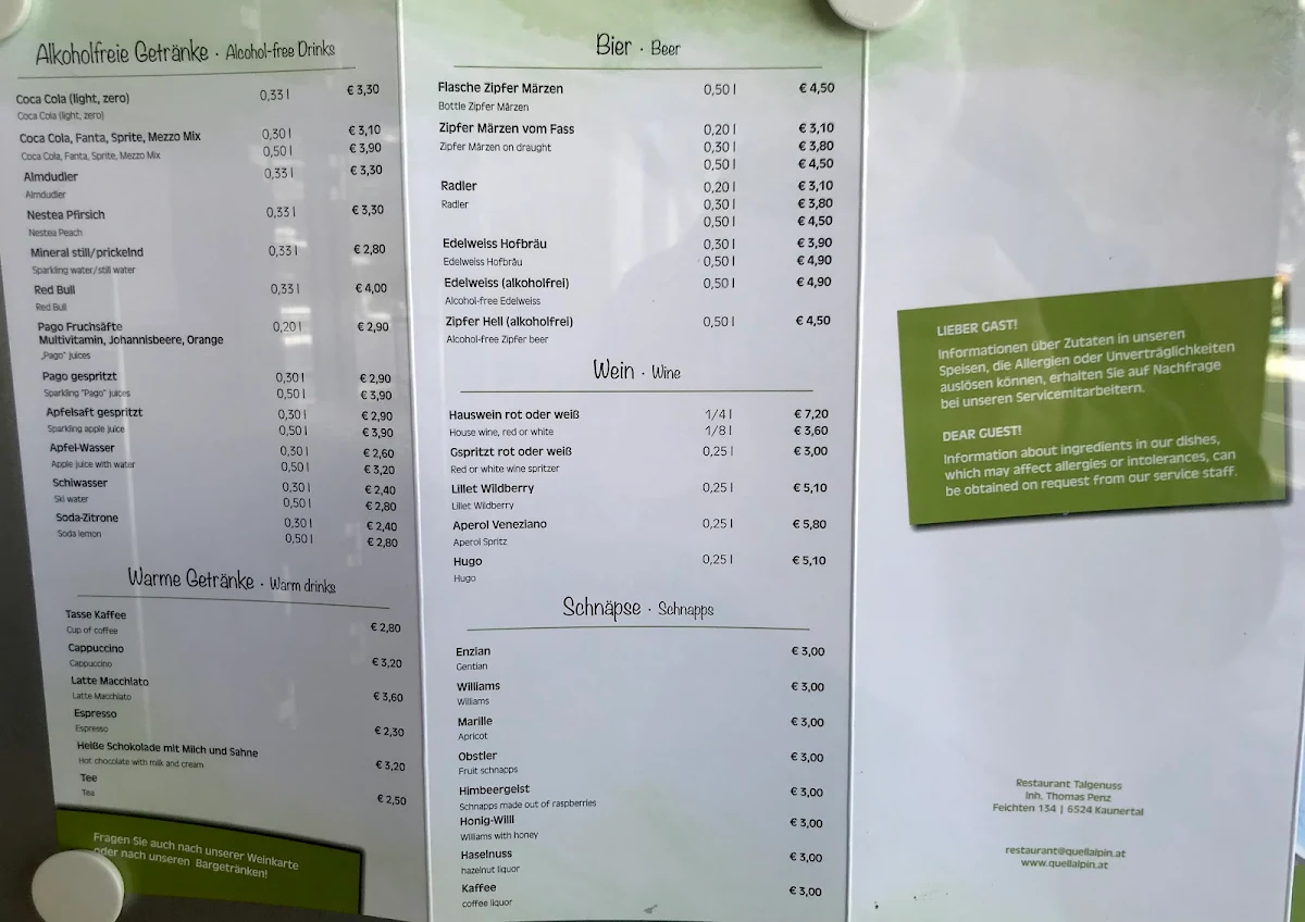 Speisekarte photo 6
