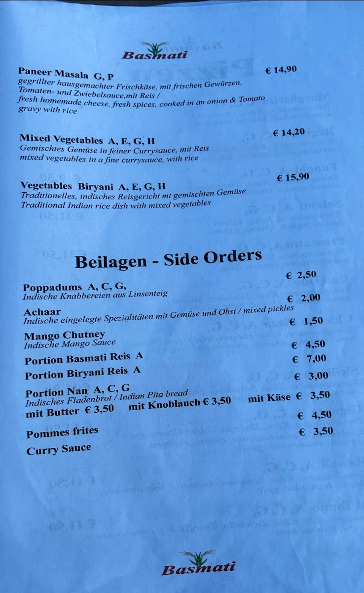 Speisekarte photo 9