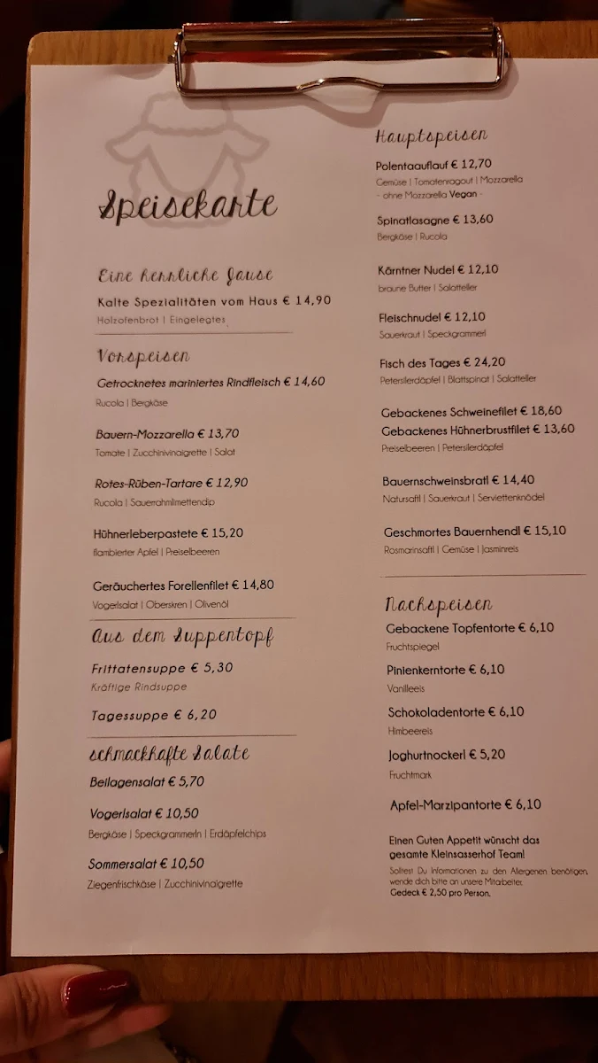 Speisekarte photo 2