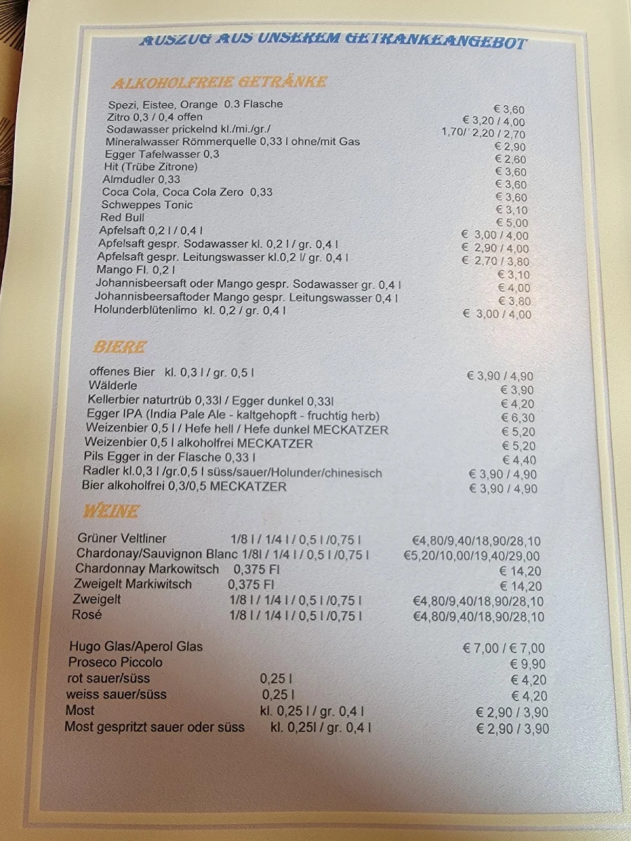Speisekarte photo 1
