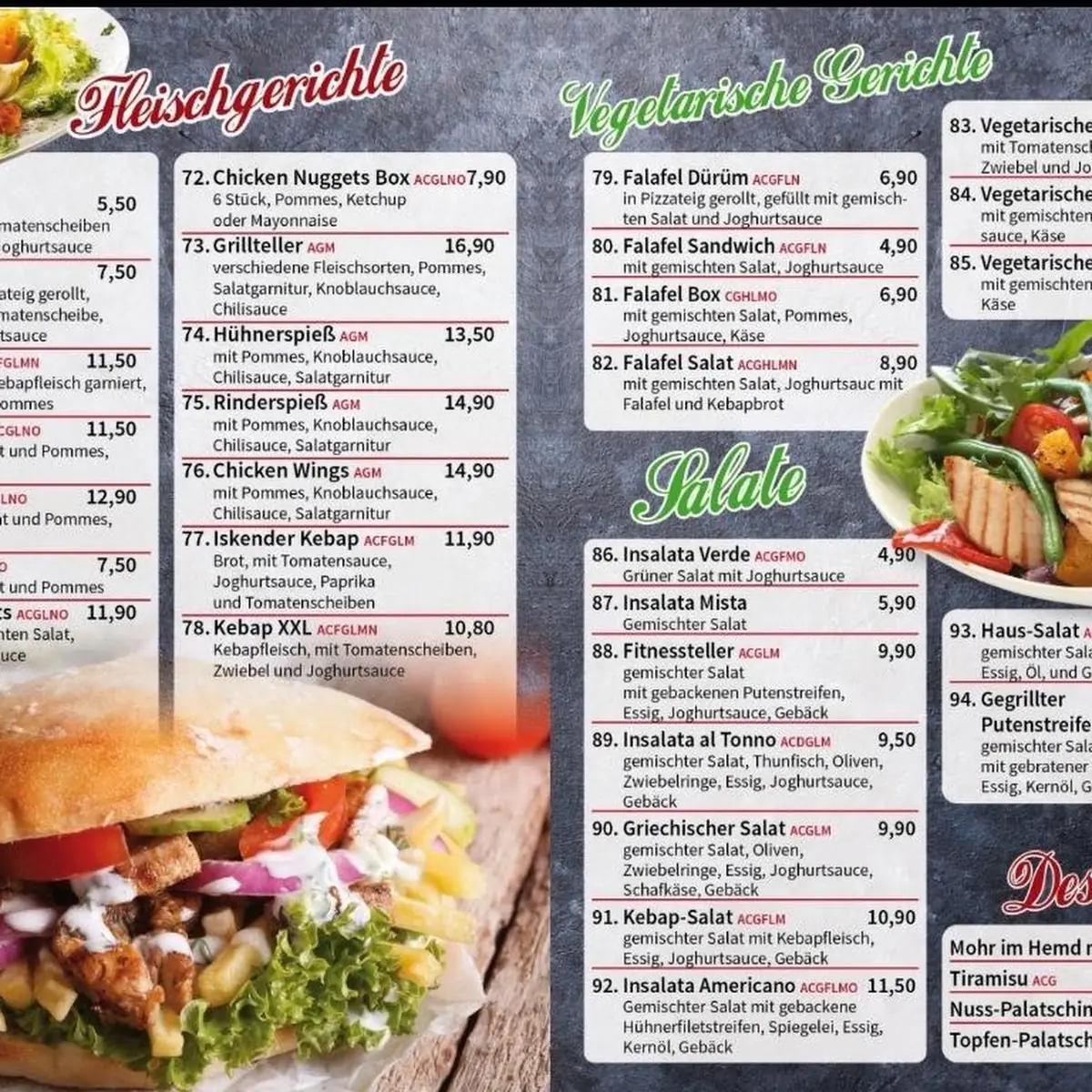 Speisekarte photo 3