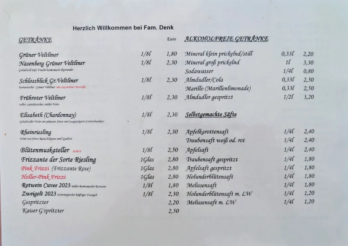 Speisekarte photo 1