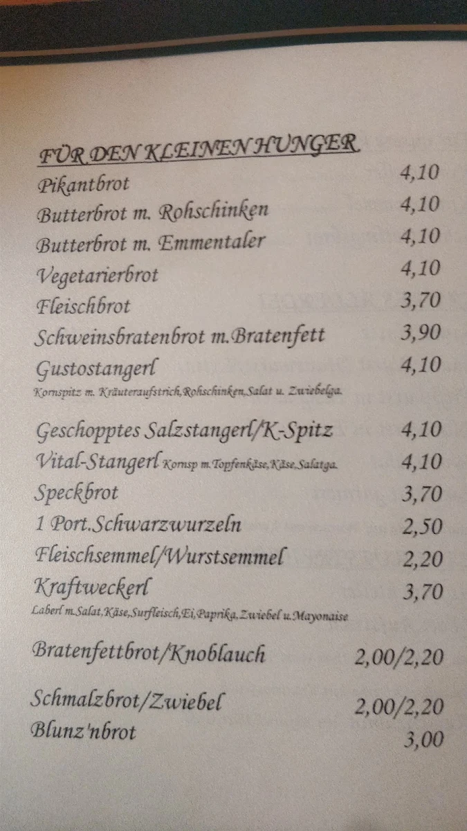 Speisekarte photo 2